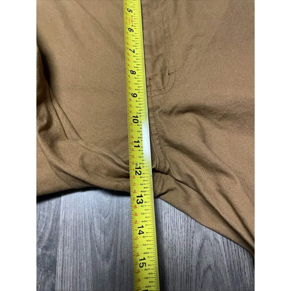 Dickies Carpenter Work Pants Mens 36x30 Brown Relaxed Fit Hammer Loop Cotton